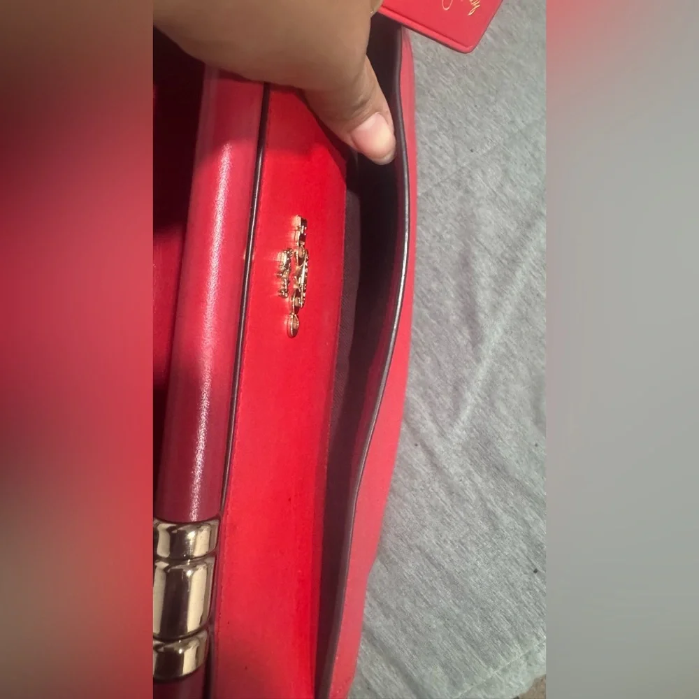 Sold!! Limited edition Coach X Selena Gomez Cherry Red Leather Satchel - Picture 13 of 16